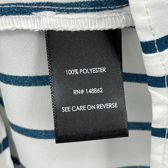 Torrid Madison Georgette Button Up Long Sleeve Shirt Striped - Picture 13 of 15